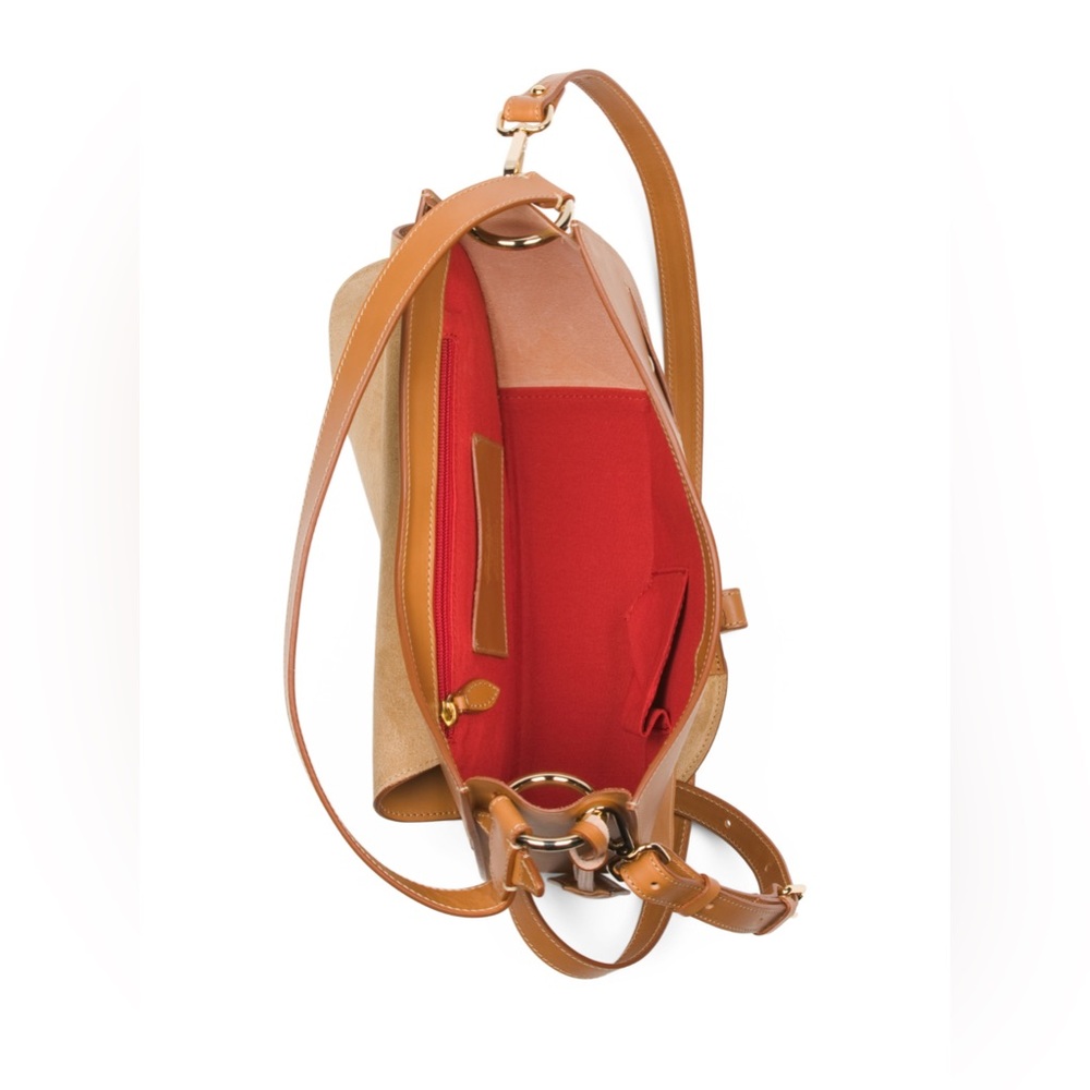 BOLDRINI
Made In Italy Leather Asymmetrical Saddle Bag - Picture 4 of 12